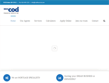 Tablet Screenshot of codfinancial.com